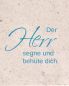 Preview: Natursteintafel 14,5x14,5 cm Der Herr segne Dich