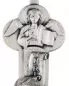 Preview: Kreuz 4 Evangelisten 13,5 cm antik Silber, mit Christusköper