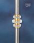 Preview: Standleuchter 70 cm Plexi Edelstahl & Messing