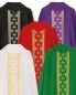 Preview: 5 Messgewänder mit Kreuzstab in den liturgischen Farben