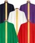 Mobile Preview: 5 Kaseln mit Stola & Bordüre in liturgischen Farben