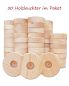 Preview: Holzleuchter Kiefernholz natur 50 mm Ø, 14 mm hoch