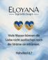 Preview: Ahava Herz Ohrringe 8x8 mm Lapis Silber vergoldet
