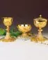 Preview: Ziborium gotische Form vergoldet 23 cm hoch