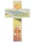 Preview: Kinderkreuz Holz 20 x 12 cm coloriert mit Schutzengel