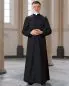 Mobile Preview: Soutane für Priester schwarz knitterarm Größe 46 - 60