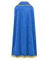 Preview: Sternsingerumhang Samt blau, Größe M, Länge 105 cm