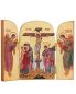 Preview: Tryptich Ikone 11,5x13 cm Jesu Kreuzigung