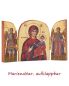 Preview: Triptychon 5 x 7 cm Ikone Maria der immerwährenden Hilfe