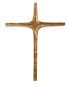 Preview: Bronze Wandkreuz 23x18 cm mit Öse für Aufhängung