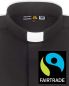 Preview: Collarhemd 100% Fairtrade Baumwolle schwarz Langarm