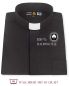 Preview: Collarhemd 100% Fairtrade Baumwolle schwarz Langarm