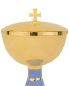 Preview: Ziborium Messing vergoldet 11,5 cm Ø, 18,5 cm hoch