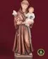 Mobile Preview: Heiliger Antonius von Padua 20 cm geschnitzt, koloriert