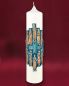 Preview: Apostelkerze elfenbein Handarbeit 330 x 75 mm