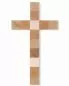 Mobile Preview: Wandkreuz 12 Apostel aus Holzwürfel 36 x 20 cm