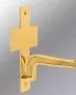 Preview: Wandleuchter Messing 32 cm Ausladung