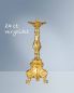 Preview: Standleuchter vergoldet barock 22 cm hoch