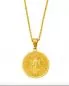 Preview: Benediktus Medaille mit Kette aus Edelstahl vergoldet