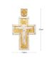 Preview: Bischofskreuz Vergoldet / Zierversilbert 7,5 x 13 cm