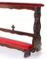Preview: Brautbetstuhl 120 cm breit barock geschnitzt, braun