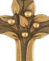 Preview: Kreuz bronziert 8 x 9,5 cm Früchte des Lebens