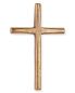 Preview: Wandkreuz Bronze gegossen schlicht 10,5 x 6,5 cm
