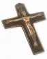 Preview: Kommunionkreuz Bronze, mit Christus 10,5 x 8,5 cm