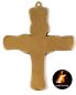 Preview: Kreuz bronziert 8 x 9,5 cm Früchte des Lebens
