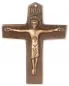 Preview: Kommunionkreuz Bronze, mit Christus 10,5 x 8,5 cm