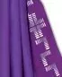 Preview: Rauchmantel violett mit gesticktem Kreuzstab
