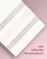 Preview: Chorrock Tevira & Wolle creme 100 cm grau bestickt