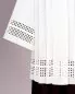 Preview: Chorrock Tevira und Wolle creme 100 cm handbestickt