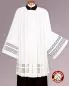 Preview: Chorrock Tevira und Wolle creme 100 cm handbestickt