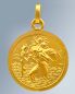 Preview: Medaille Christopherus 12 mm Ø 8 ct Gold 333