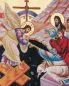 Mobile Preview: Ikone Auferstehung Christi Siebruck, 7 x 10 cm im Etui