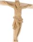 Preview: Wandkreuz Eichenholz natur 70 cm hoch Christus 32 cm