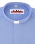 Preview: Collarhemd Fil a Fil Langarm Hellblau 80% BW 20% PE