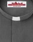 Preview: Collarhemd Dunkelgrau Langarm  Fil a Fil 80% BW 20% PE