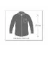 Preview: Priesterhemd Baumwolle Langarm grau Gr. 38 - 50 cm