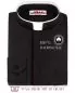 Preview: Collarhemd Romano Baumwolle Schwarz Langarm Gr. XL