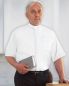 Preview: Collarhemd Weiss Halbarm 100% Baumwolle bügelleicht