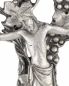 Preview: Kreuz Weinstock antiksillber 13,5 cm, mit Christuskörper