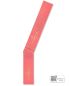 Preview: Diakonstola Pax und A + O rosa mit Streifeneinwebe