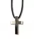 Preview: Schmuckkreuz 20 x 30 mm Edelstahl mit Lederkordel Preview: Schmuckkreuz 20 x 30 mm Edelstahl mit Lederkordel