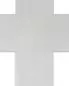 Preview: Edelstahlkreuz 11,5 x 20 cm schlicht, matt, modern