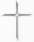 Preview: Edelstahlkreuz aus Rundstäben 27 cm x 21cm