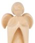 Preview: Engel betend, modern 9 cm Figur Zirbenholz natur
