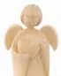 Preview: Engel der Liebe, 9 cm Figur mit Herz, Zirbenholz natur