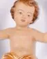 Mobile Preview: Jesuskind 40 cm geschnitzt koloriert, Tuch vergoldet